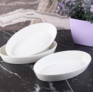 3 lü Porselen Kayık Tabak Çerezlik 16 * 10cm