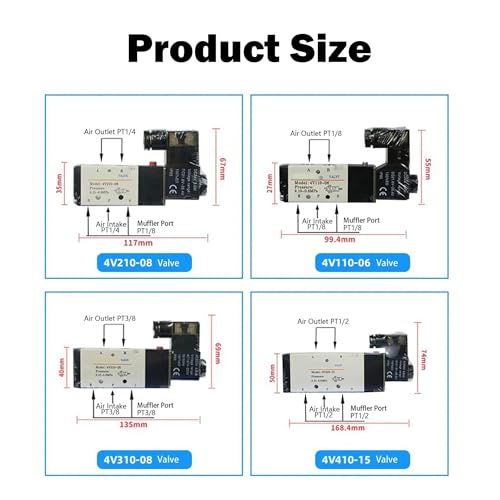 Vanne solénoïde 4V110-06 24V commutation rapide sans perte