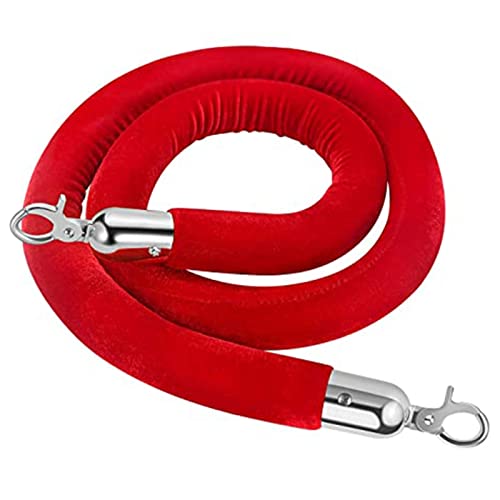 Corde VIP en velours rouge 1m pour canaliser la foule et organiser l'accueil