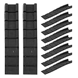 Toddmomy 10pcs Black Furniture Leveling Shims Floor Leveler Pads for Uneven Surfaces Cabinet Table Chair Leg Balance Wedges Adjustment Tools for Home and Office