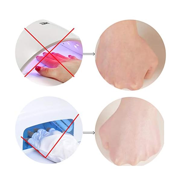 4-Pairs-UV-Glove-for-Nail-Lamp-Manicures-Anti-Block-UV-Ray-Fingerless-Glove-for-Girl-WomenWhiteBlack-Purple-Pink Jolbndcv 4 Pairs UV Glove for Nail Lamp, UPF50+ Protection Gloves Manicures Anti Block UV Ray Fingerless Glove for Girl Women White,Black,Purple,Pink