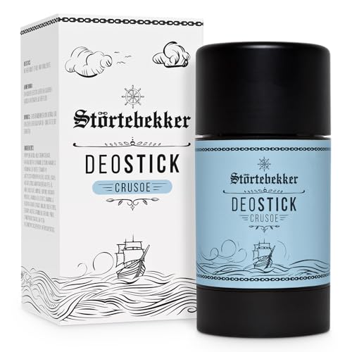 Störtebekker® Premium Deostick Crusoe - Erfrischender Deodorant Stick für Herren - Deostift für langanhaltende Frische - Männer Geschenkidee - Made in Germany - 75gr Deo Stick Störtebekker® Premium Deostick Crusoe - Erfrischender Deodorant Stick für Herren - Deostift für langanhaltende Frische - Männer Geschenkidee - Made in Germany - 75gr Deo Stick
