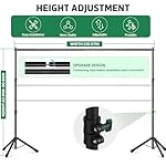 Backdrop Stand 10x7.5 FT for Photography Studio, 3-in-1 T-Shape Photo Backdrop Stand Kit for Birthday Party, Background Stand for Photo Video Studio with Carring Bag, Banner Stand with 2 Sandbags - Image 3