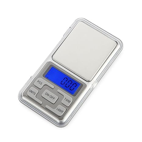 BEATSC Digital Pocket Jewelry Scale High Precision Milligram Scale Steel Yard 500g (0.01g) Refill for Jewelry and Gems Small Electronic Scale
