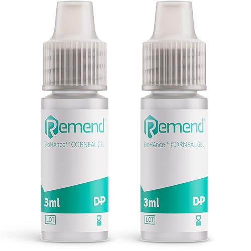 Remend Corneal Gel for Dogs and Cats (by Domes Pharma) - Pet Eye Drops for Dry Eyes Eye Infection Allergies & Cornea Recovery Gentle Eye Care Treatment - 3 ml (Pack of 2)