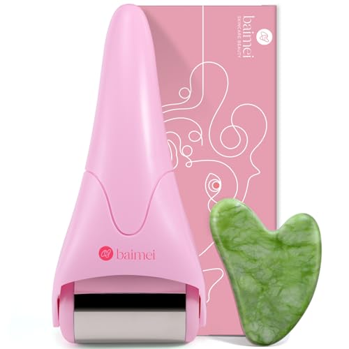 BAIMEI IcyMe Stainless Steel Ice Roller for Face & Gua Sha Facial Tools Soothes Puffiness Self - Care Gift for Women