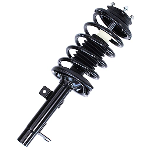 Image of Detroit Axle - Front Struts for Ford Focus 2000 2001 2002 2003 2004 2005, Struts w /Coil Spring Assembly Quick Install Ready Shocks Replacement Suspension