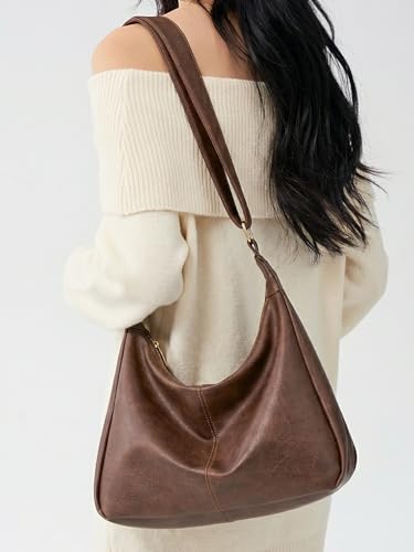 Bolso Hobo para mujer de cuero vegano suave miniatura 3