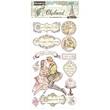 Stamperia DFLCB30 Chipboard - Sleeping Beauty Spanplatte – Dornröschen, Verschieden, 15 x 30 cm, 6 Piece