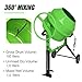 Cimcame Concrete Mixer 6.4 Cu Ft Portable Wheelbarrow Electric Cement Mixing Machine for Stucco Mortar Seeds