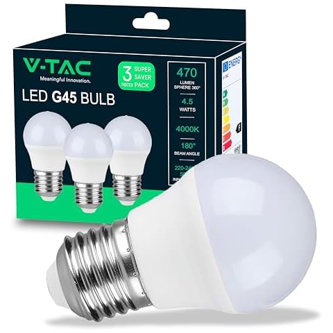 V-TAC Ampoules LED G45 4,5W Cover