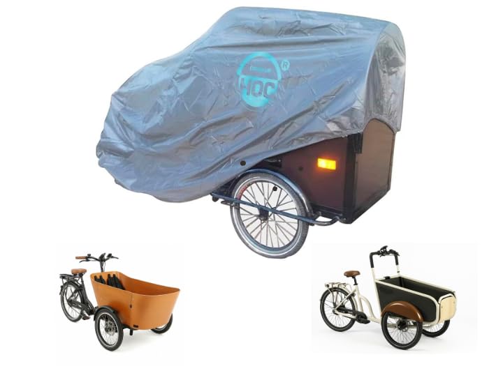 CUHOC Diamond Lastenrad Abdeckung (L) – Wasserdichte Schutzplane 220 x 95...