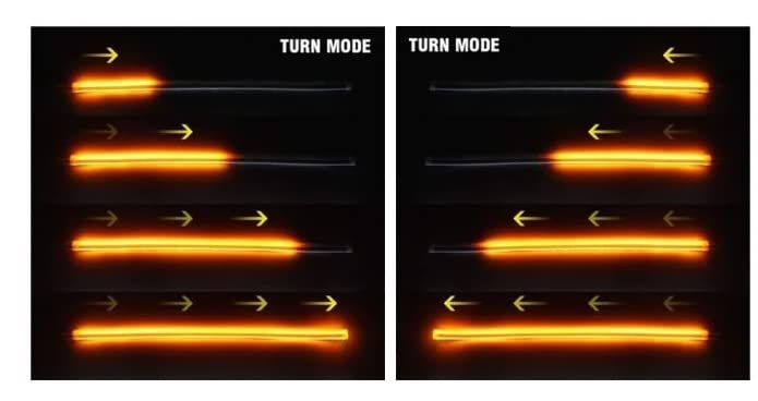 Image of A2D 15523 Headlight Combo of Dual 60cm Led Light DRL with Matrix Style Flow Indicator Turn Signal Left and Right Function Set of 2 for Maruti Suzuki Grand Vitara