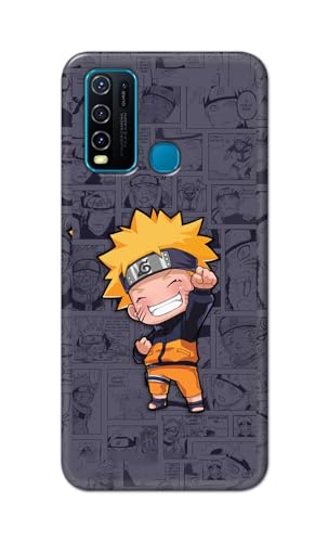 Image of Plastic Printfidaa Printed Hard Back Cover Case For Vivo Y30 | Vivo Y50 Back Cover (Famous Anime Cartoon Character) -112, Grey
