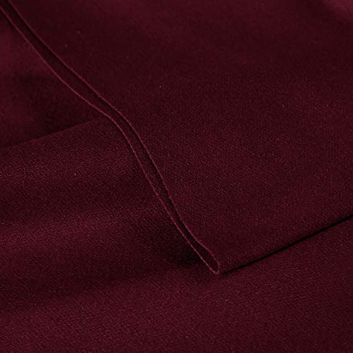 MetaBall Billiard Cloth Pool Table Felt for Size 6, 7, 8 or 9 Foot, Color red Wine (for USA 9\' Table)