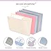 H4D Plastic Folders with 2 Pockets, Fit for 3 Ring Binder, Letter Size, Pastel Colors, 6 Pack