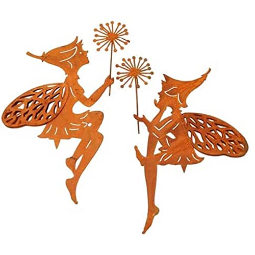 Gartenzaubereien Topfhänger Elfe/Fee 2er Set mit Dorn