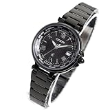 [Citizen] 腕時計 クロスシー 光発電エコ・ドライブ 電波時計 防水 限定モデル ブラックカラー 黒 EC1016-51E レディース ブラック