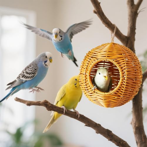 Nid de colibri tressé de qualité supérieure pour calopsitte et canari