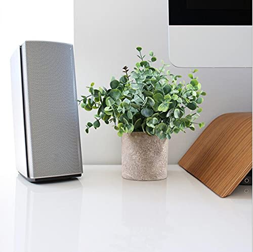 Asika SWN-0708-02 3 Pack Artificial Potted Plants-Faux Eucalyptus & Rosemary Greenery In Pots Small Houseplants thumb #2