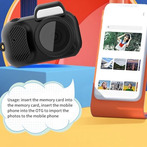 ASHATA Mini DV DVR Camera Camcorder, 1080P 2MP Keychain Camera, Webcam Sports Teens Students, Color Screen Wrist Strap