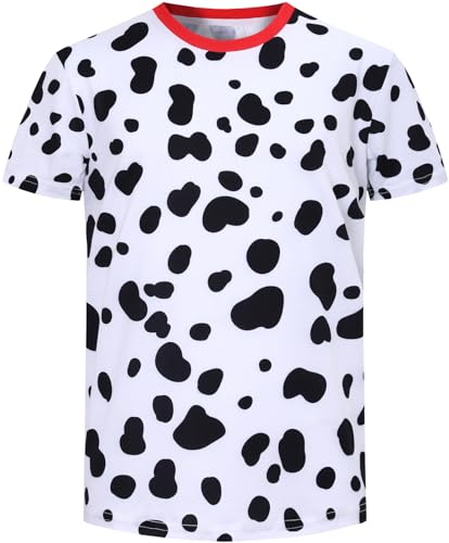 Amazon.com: COSLAND Boys' Dalmatian Shirt Kids Animal Costume, X