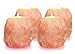 Himalayan Glow Multipurpose Himalayan Salt Candle Holder, Set of 4 Pink, 4 Piece