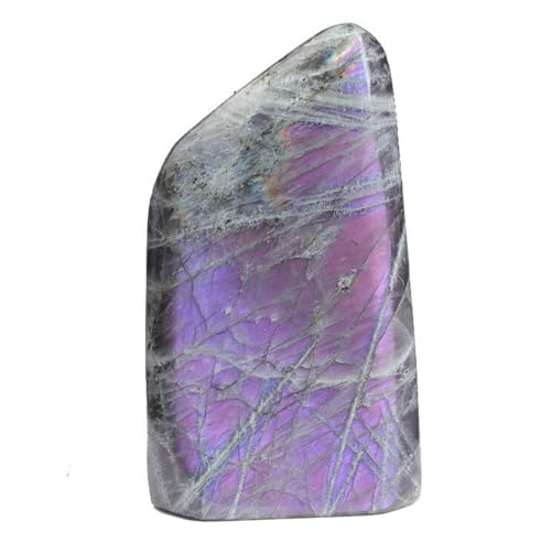 Labradorite flash violet pour décoration salon et bureau en quartz
