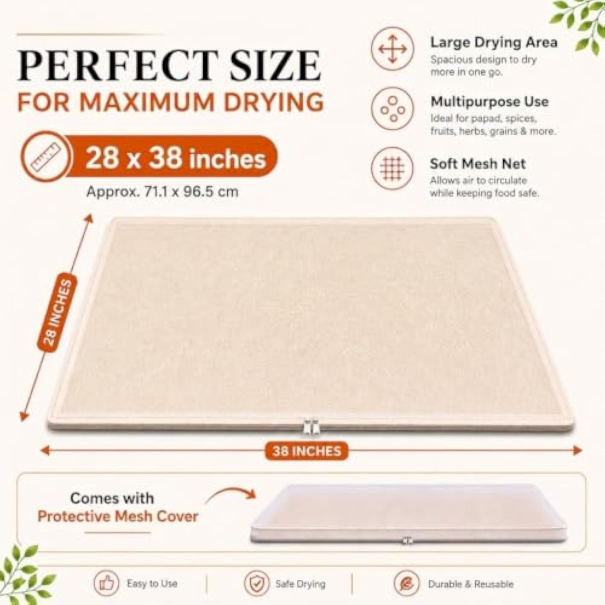 Multi Purpose Drying Cloth with Protective Net Cover
