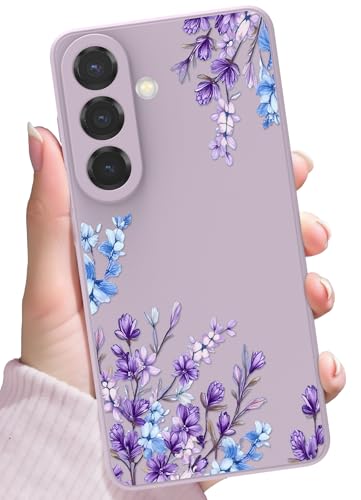 Coque Samsung S26 fleur lavande magnétique MagSafe cadeau idéal femmes