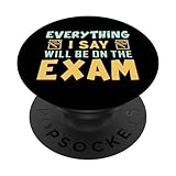 Photo Gallery everything i say will be on the exam popsockets popgrip intercambiabile Photo Gallery everything i say will be on the exam popsockets popgrip intercambiabile