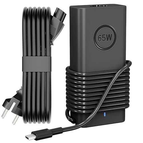 Remplacement Dell 65W USB-C Chargeur Ordinateur Portable, Applicable à Dell Latitude 5540 5420 7400 5440 7440 3540 5520 7420 5430 7390 7320 5530 7430 3440...