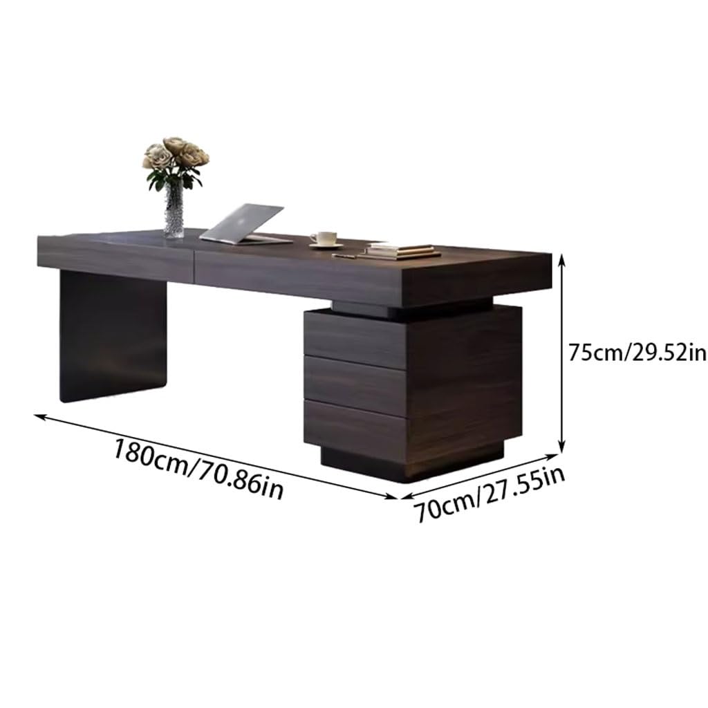 Schreibtisch Der minimalistische Schreibtisch eignet Sich for Firmenbüroschreibtische und kann auch als Heimarbeitstische Computertische verwendet Werden Büro Desk(180 * 70 * 75cm)