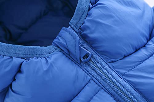 Image of Hooded Puffer Jackets for Boys and Girls - Lightweight and Packable - Autumn and Winter Coat, Warm and Comfy