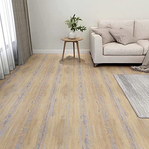 Brokky Lamas para Suelo Autoadhesivas Suelo autoadesivo Suelo PVC Suelos de PVC Adhesivos para Suelos 55 uds PVC 5,11 m² marrón