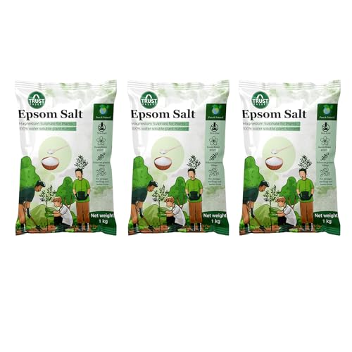 TrustBasket Epsom Salt for plants (3 KG) | Contains Magnesium Sul...