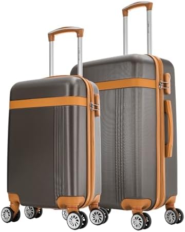 Kit de malas de viagem P/M Bruges Swiss Move Marrom