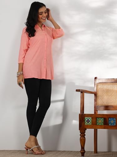 Image of Libas Womens Solid Viscose Straight Kurti for Women Suit