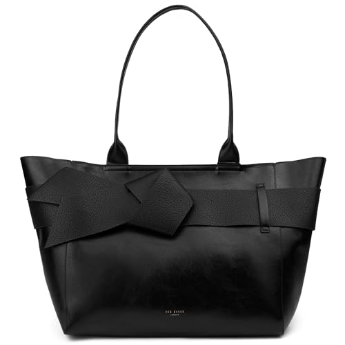 Grand sac à main cabas noir Jimma Pu grand volume pour femme active