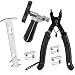 A AKRAF Bike Link Plier + Chain Breaker Splitter Tool + Chain Checker + 3 Pairs Bicycle Missing Links, Bike Link Opener Closer Plier Chain Cutter Connector Wear Indicator Tool (New Version)