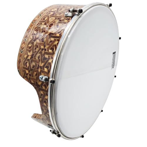 The 16'' Gawharet El Fan Professional Wood Bandir Dof/Daf With Power Beat skin (DOF11)