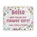 Hiding Place Boutique, Handmade Will You Be Our Flower Girl Floral Personalized Jigsaw Puzzle Junior Bridesmaid Custom Game Wedding Kid Child Gift Proposal Spring Pink Lily Rose Bouquet Daffodil Favor