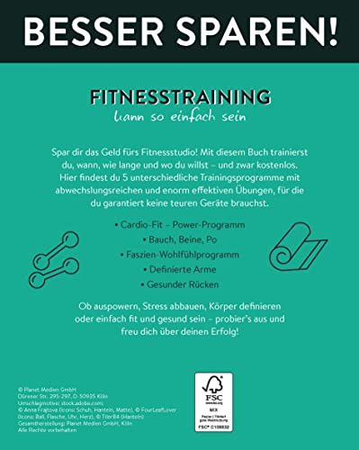 Power-Fitness for free . Besser Sparen!: Einfach fit - auch ohne Studio