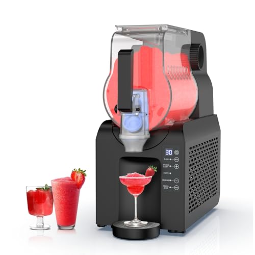 Commercial Slushy Machine, 88 oz. Slushy Maker Machine for Home, No Ice Needed, Slushie Machine with Adjustable Smoothie Thickness, Frozen Drink Machine for Smoothies, Frappés, Milkshakes, Cocktails