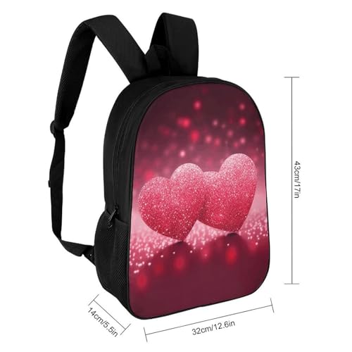 Love Heart Backpack for Men Women, Heavy Duty Backpack Large Capacity, Durable Lightweight Travel Daypack2