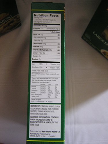 Creamette Large Elbow Macaroni Noodles Pasta (4) One Pound Boxes