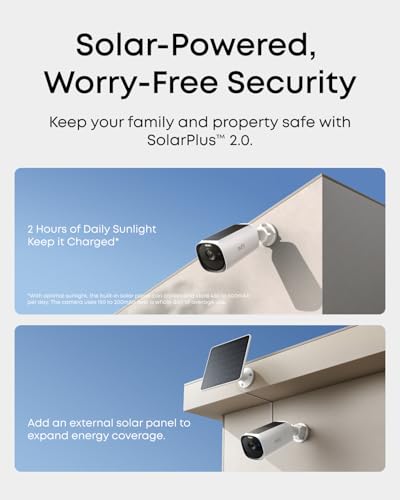 Image of eufy Security eufyCam E40 4-Cam Kit (HomeBase 2), Outdoor Wireless Solar Security Camera, 2K Resolution with Integrated Solar Panel, MaxColor Night Vision, Local Storage, No Monthly Fee