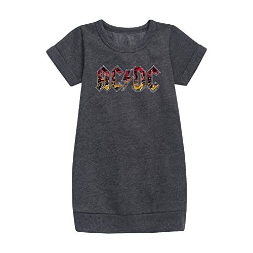 HYBRID APPAREL - ACDC - Poster Texture - Toddler and Youth Girls Fleece Dress