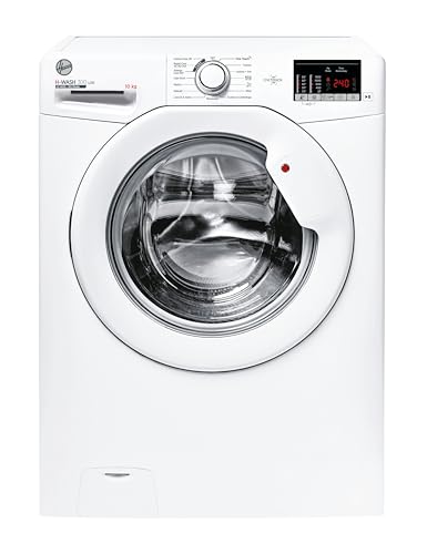 Hoover H-Wash 300 LITE Lavadora 10 kg, carga frontal, 1400 revoluciones, conexión NFC, instalación gratuita, 60-58-85 cm, blanco, clase E