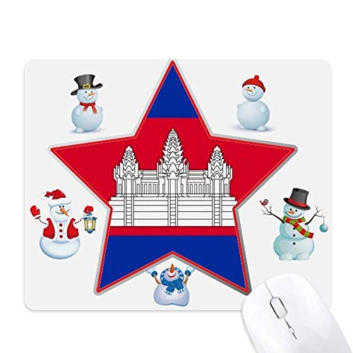 Tapis de souris Noël Cambodge pour décorer votre espace de télétravail